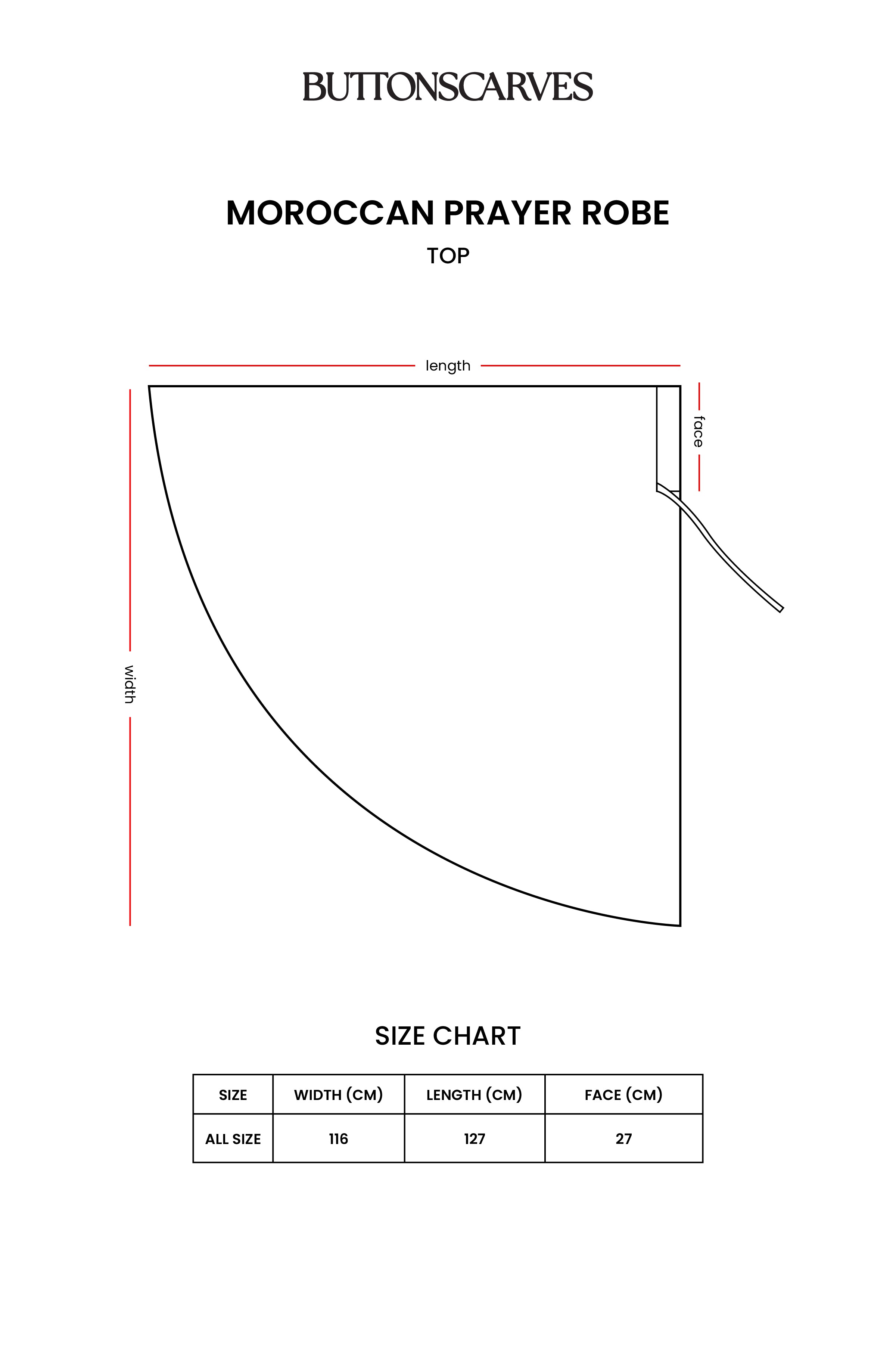 Moroccan Prayer Robe - Ivory