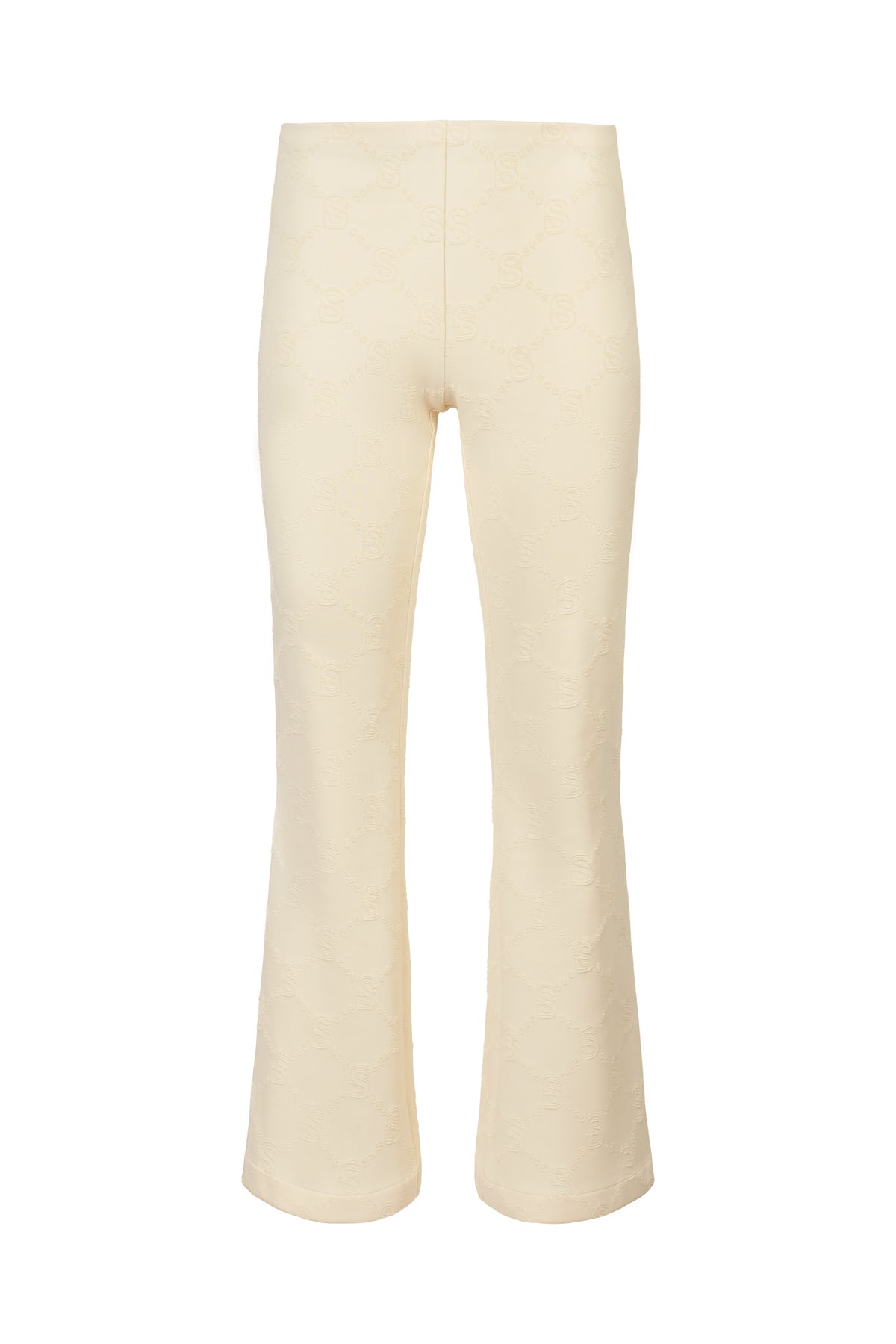 Monogram Beverly Knit Pants - Cream