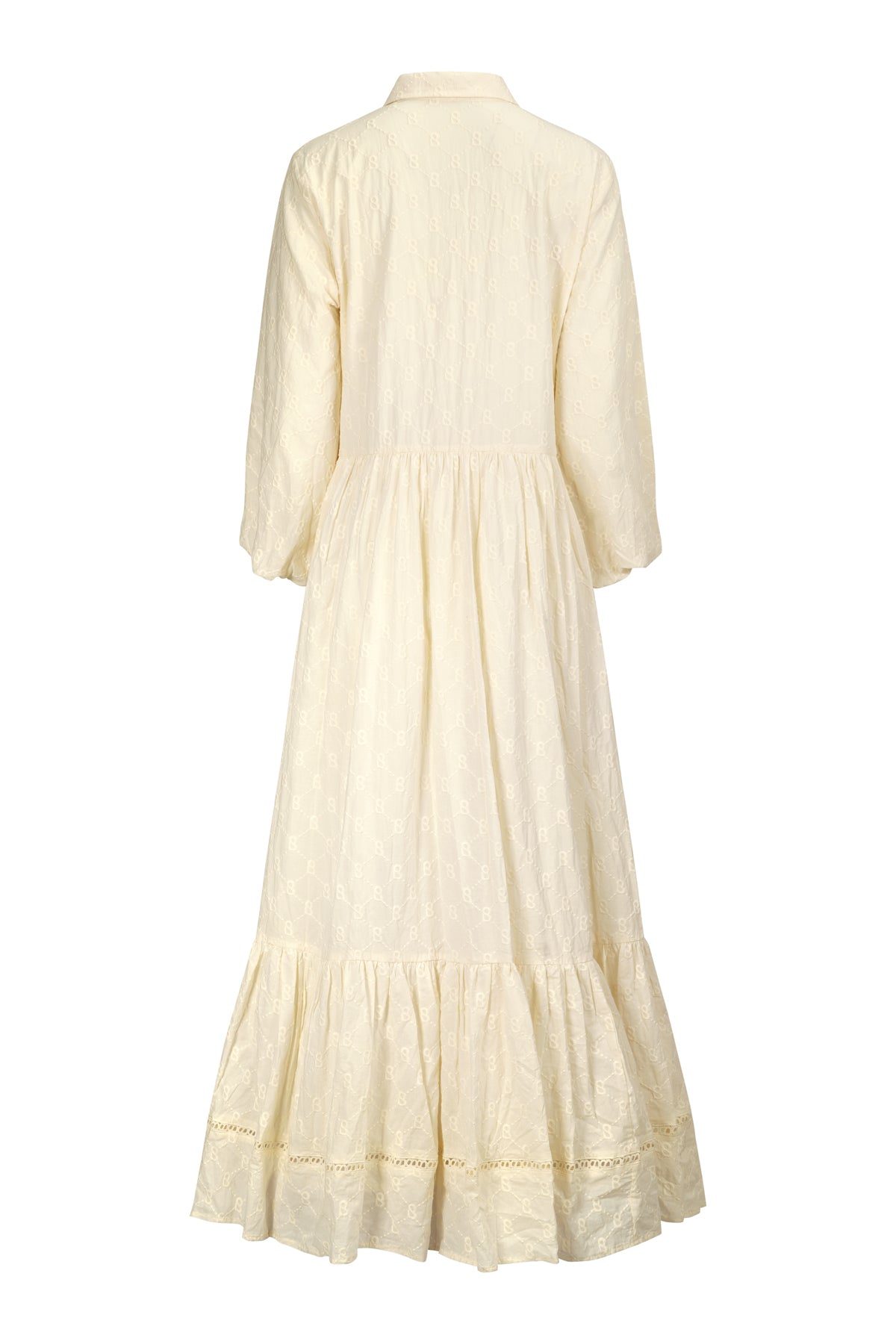 Monogram Beverly Gömlek Elbise - Krem