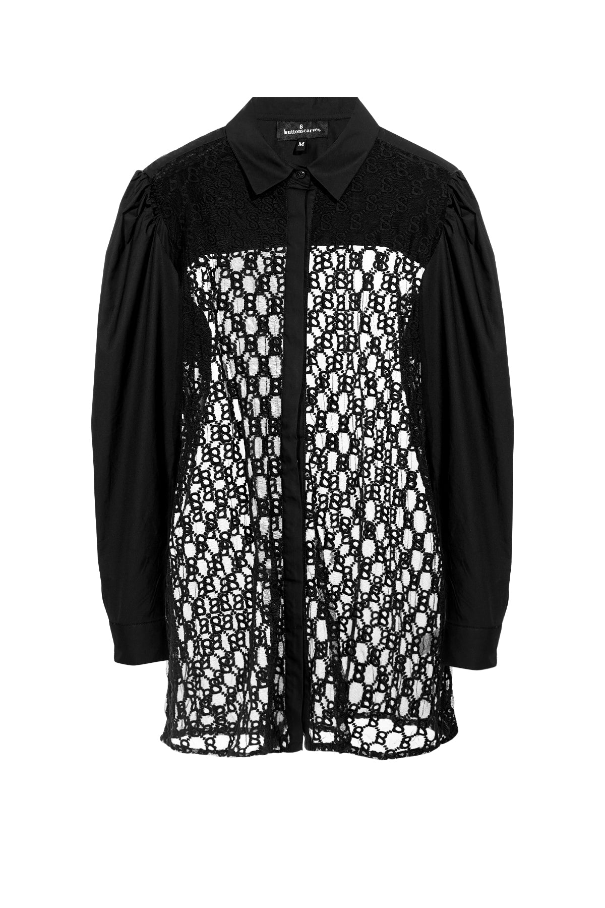 Monogram Embroidery Shirt - Black