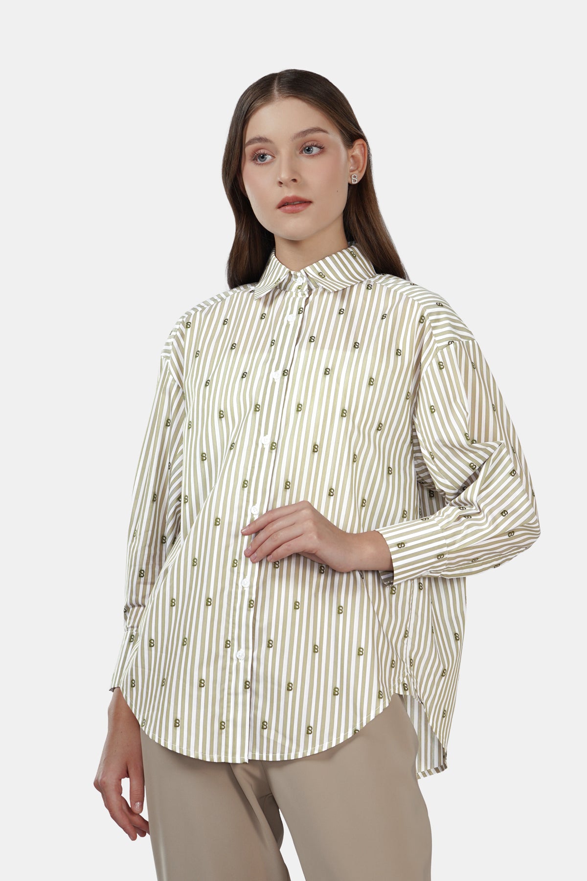 Monogram Ligna Basic Shirt - Sage