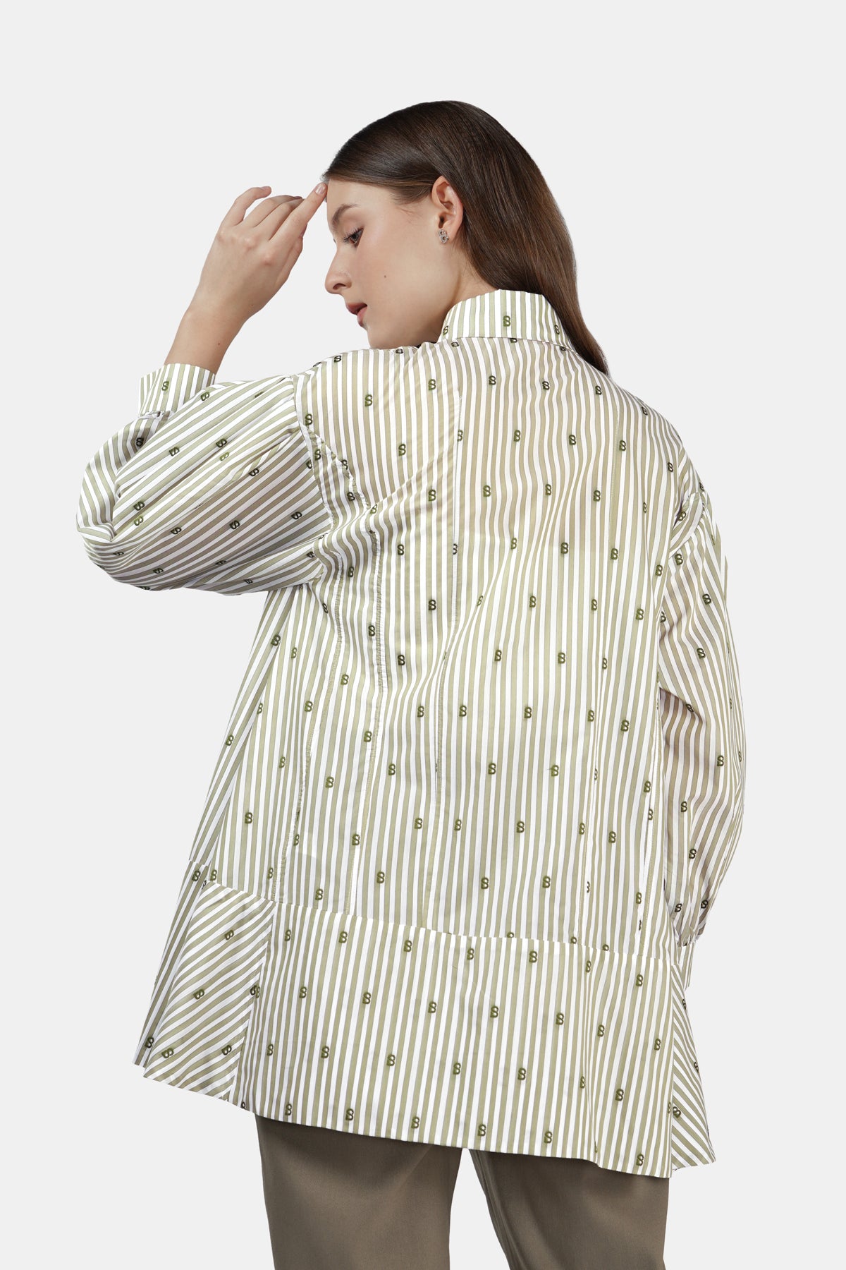 Monogram Ligna Shirt - Sage