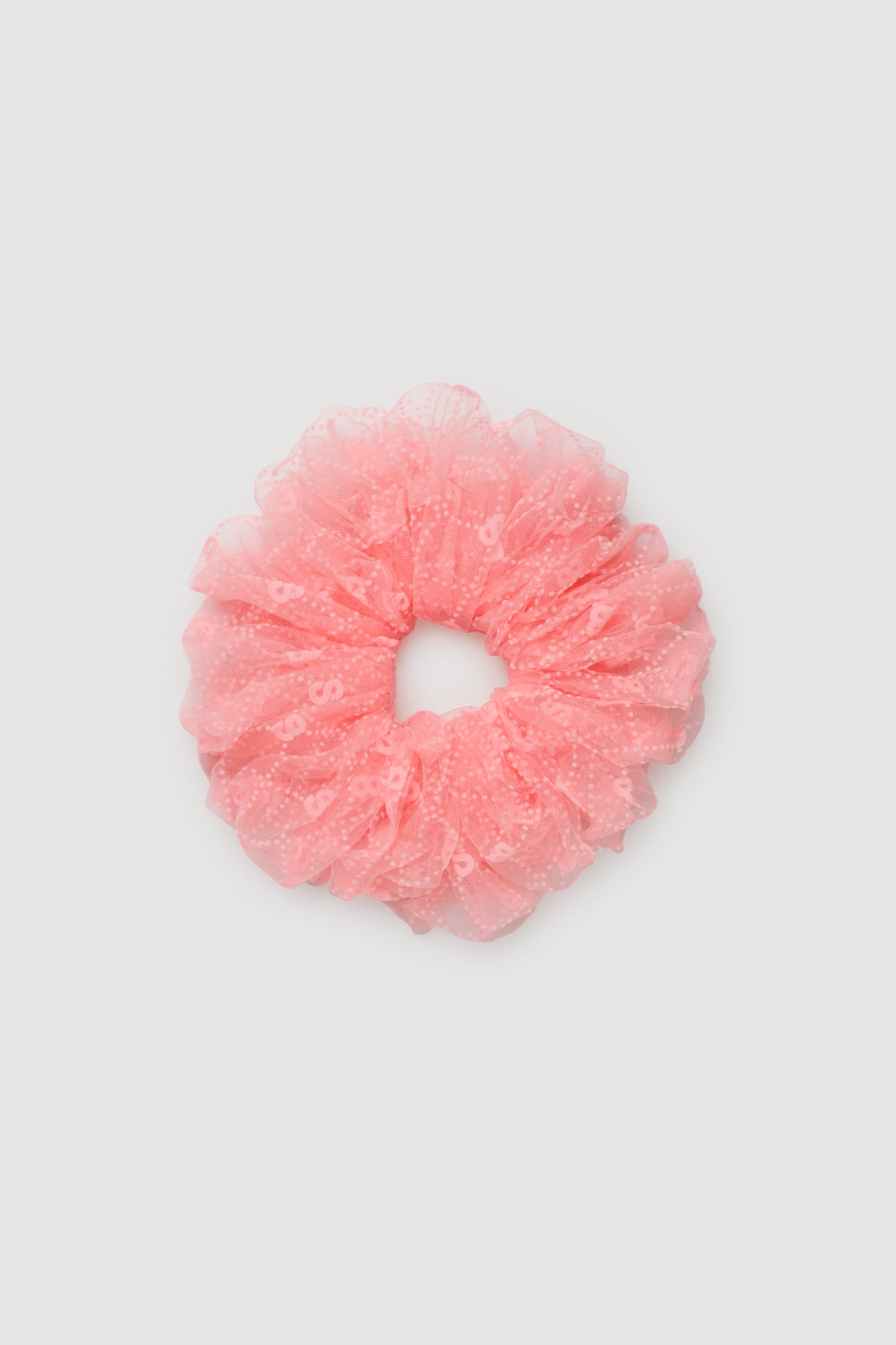 Monogram Mesh Scrunchie - Sea Fan