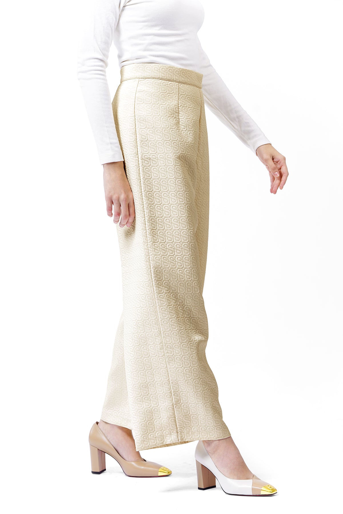 Monogram Luna Pants - Ivory
