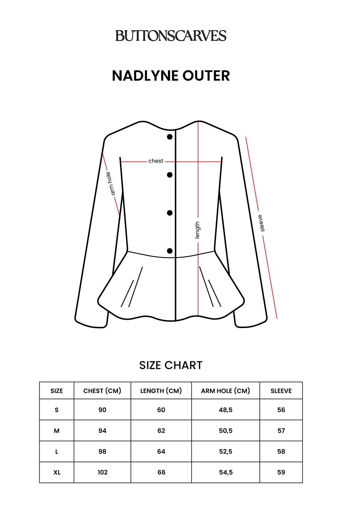 Nadlyne Outer - Dark Brown