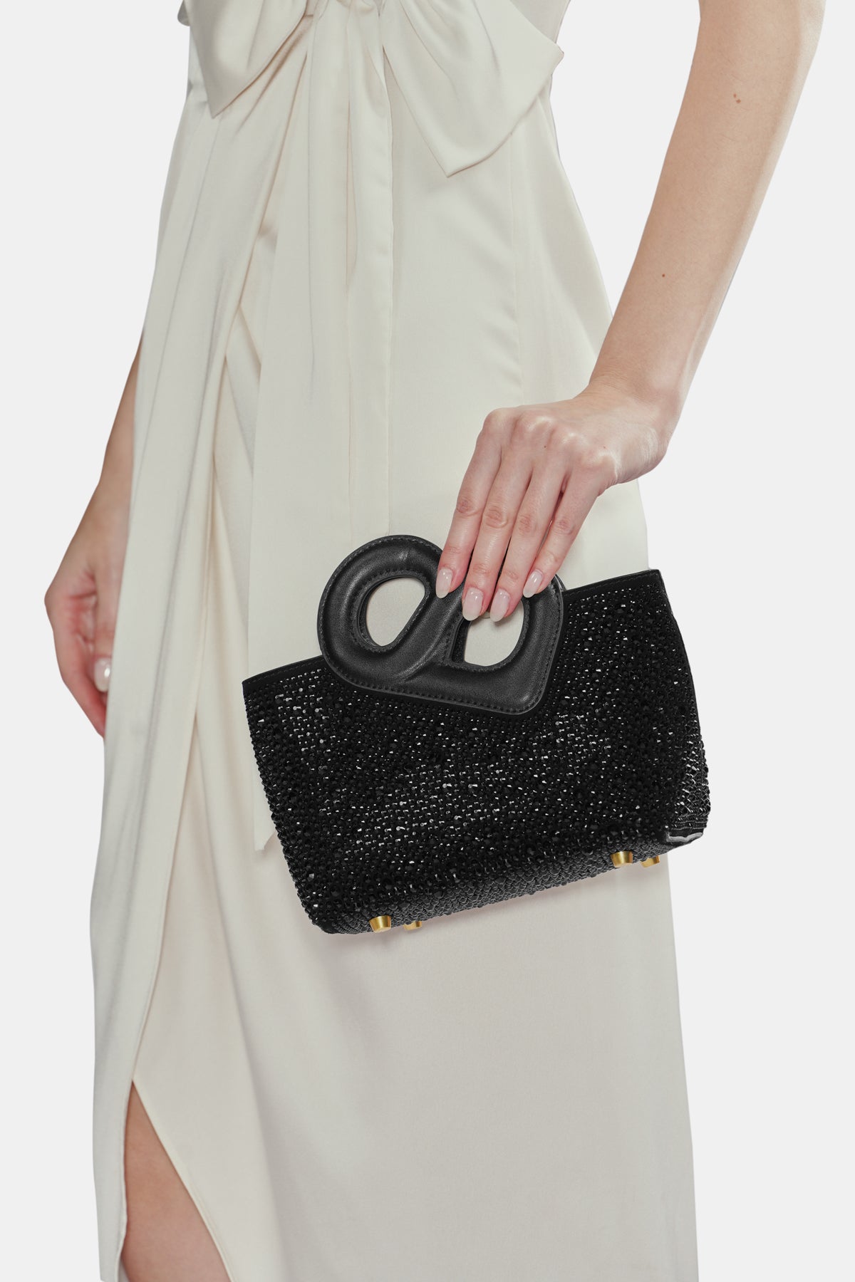 Nina Crystal Bag Small - Black