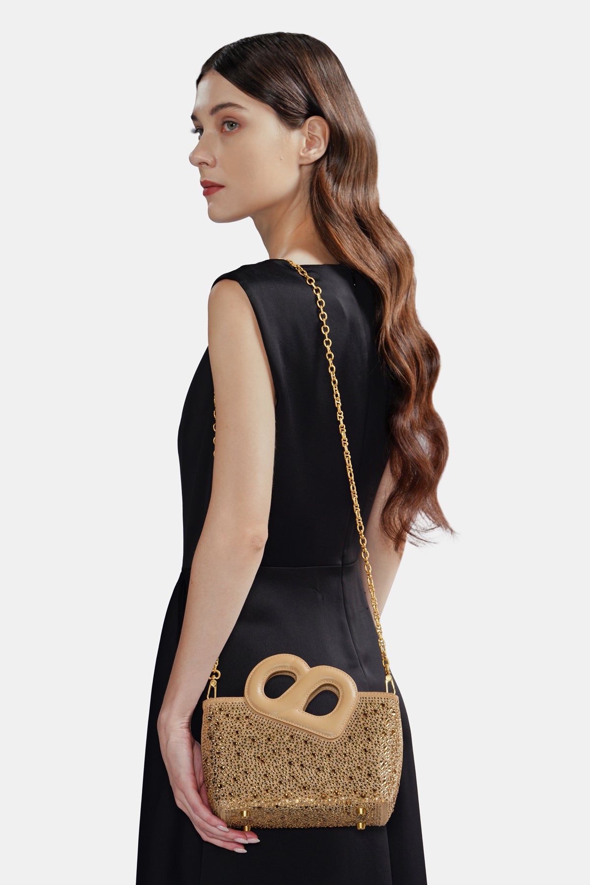 Nina Crystal Bag Small - Gold