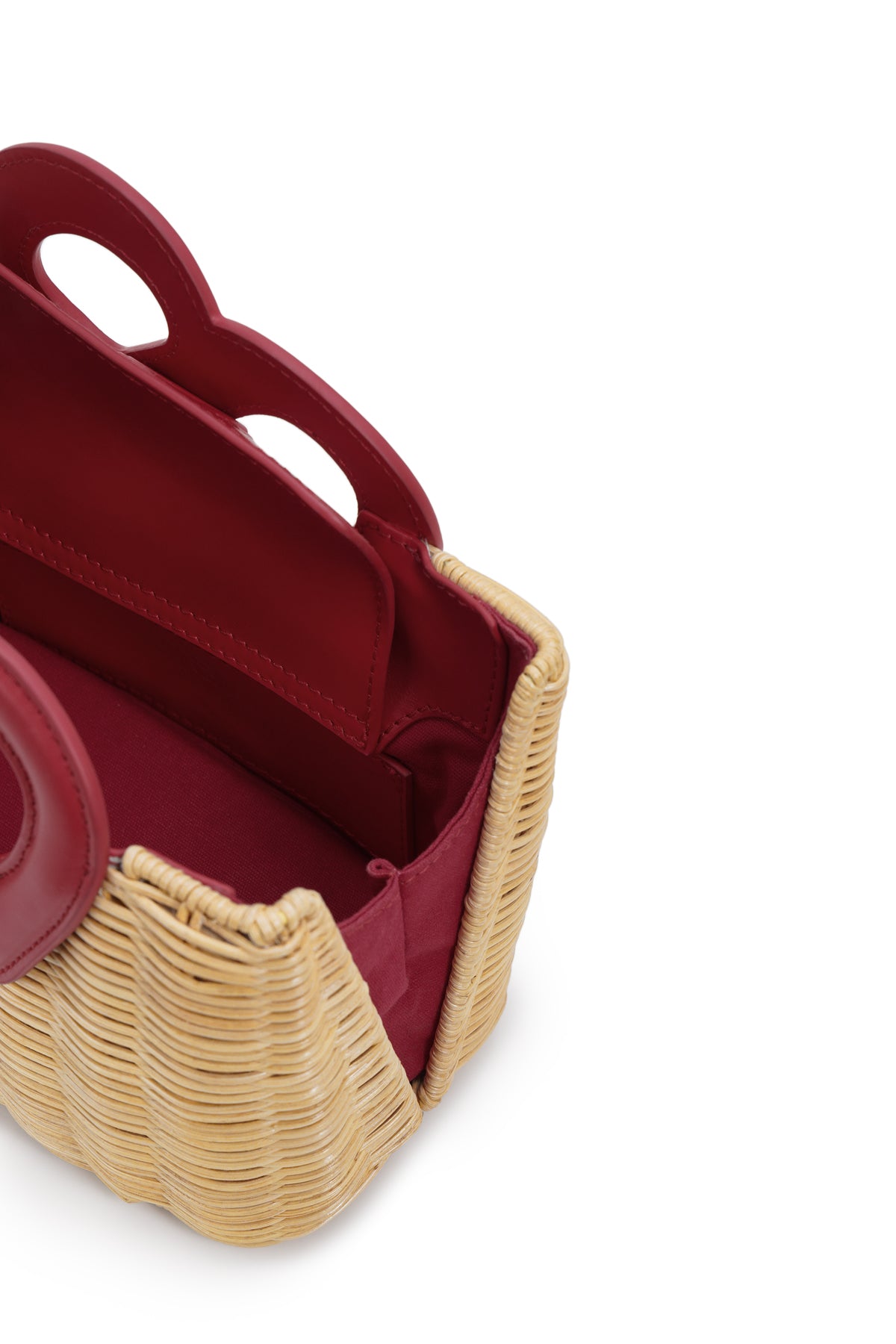 Nina Rattan Bag - Viva Magenta