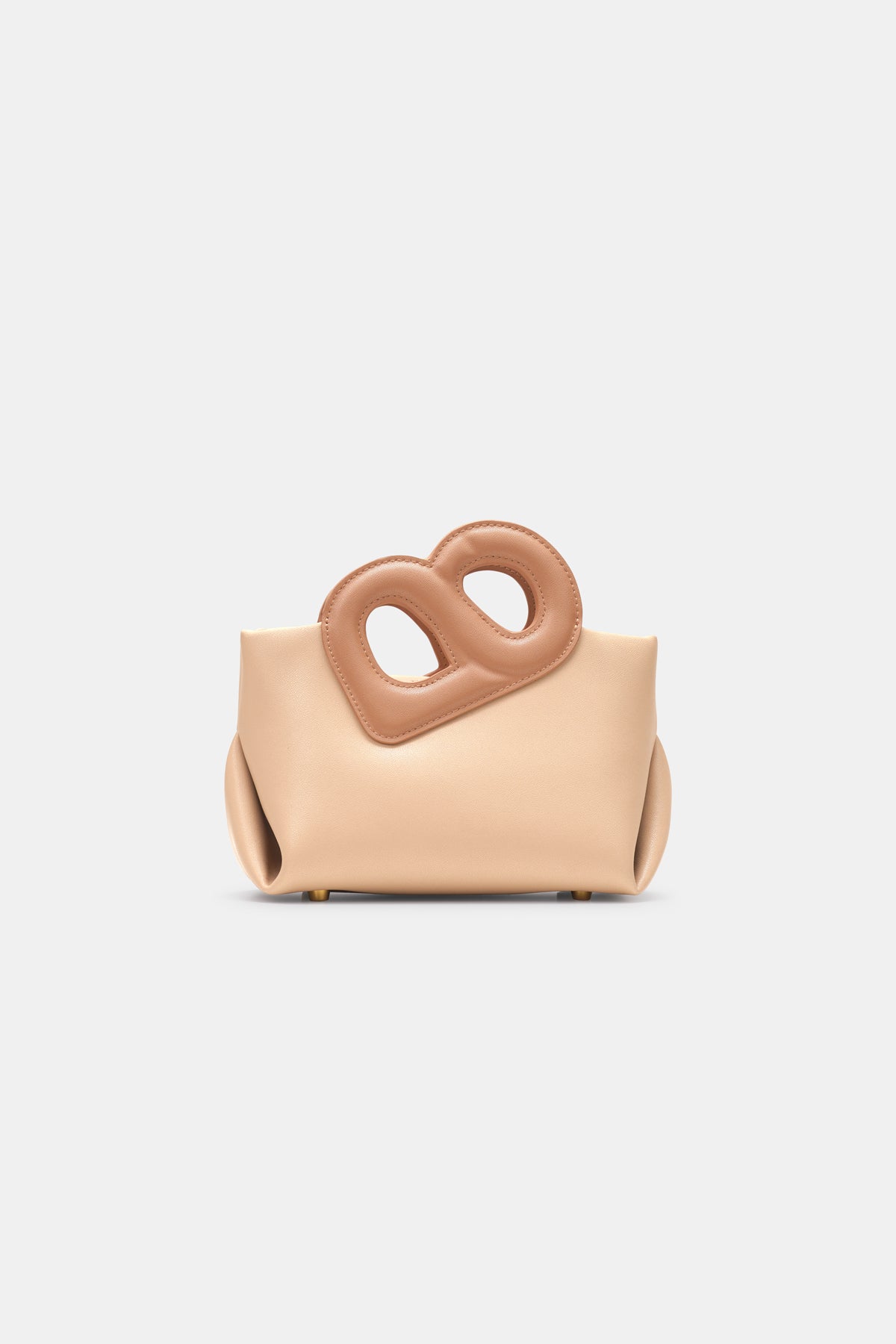 Nina Two-Tone Bag Small - Beige/Brown