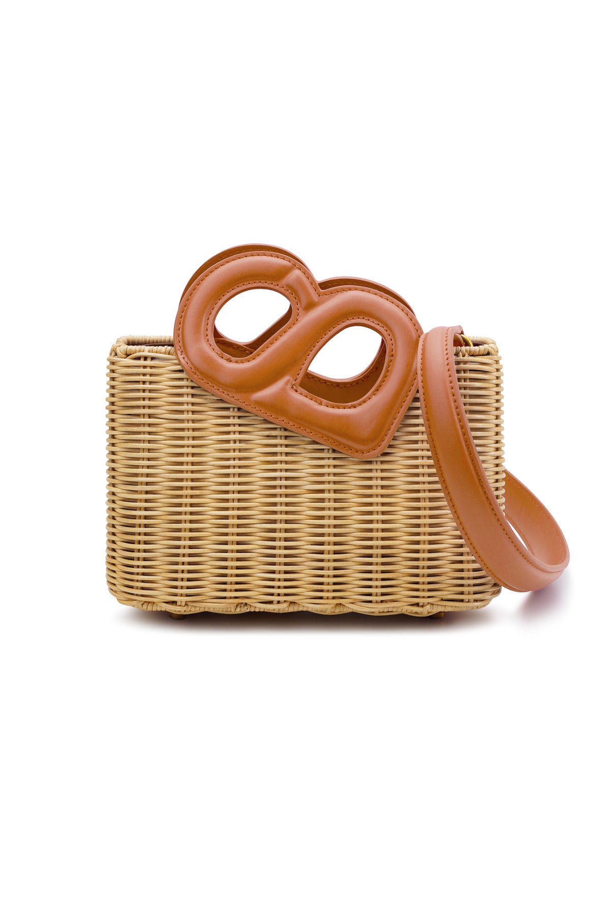 Nina Rattan Bag - Brown