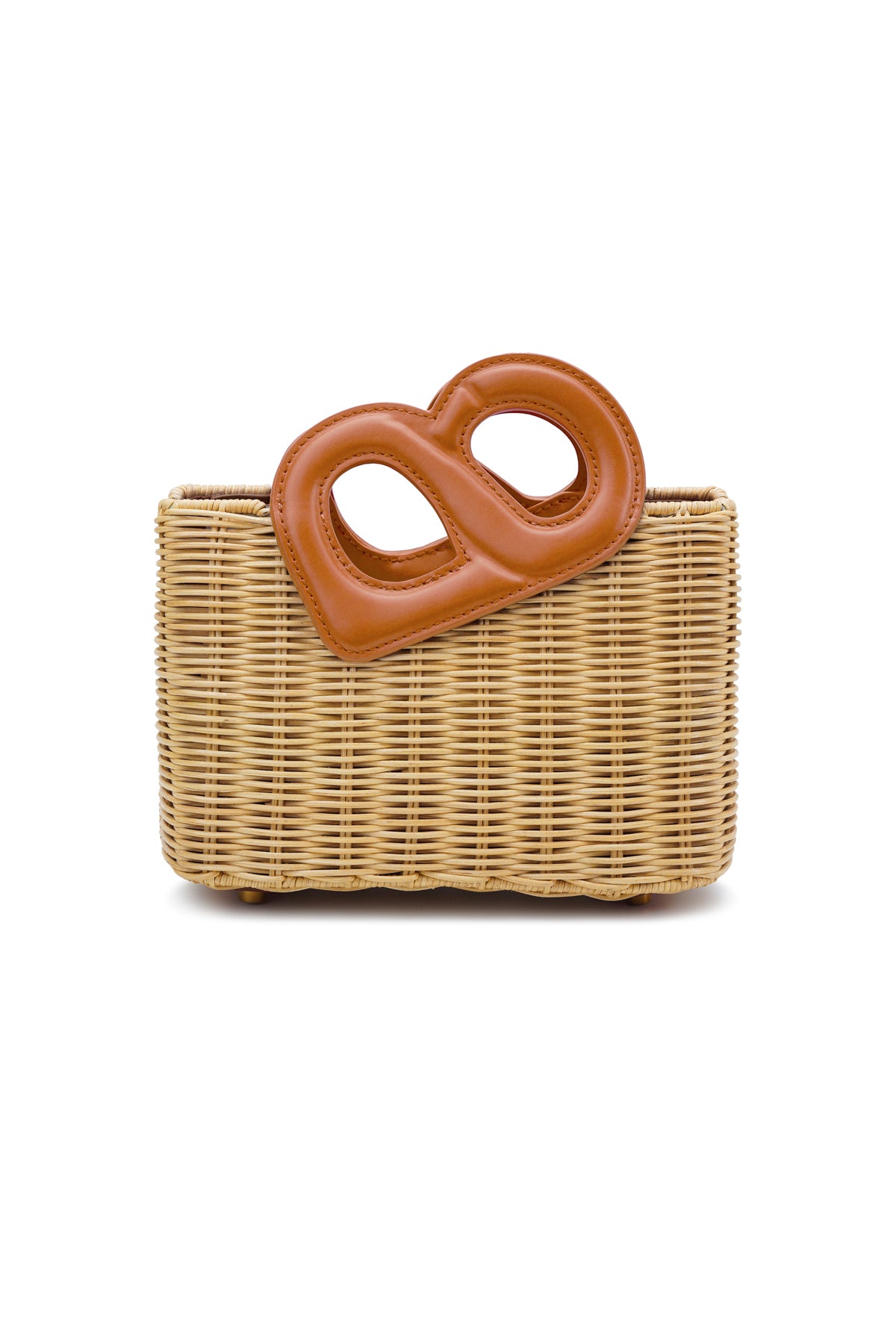 Nina Rattan Bag - Brown