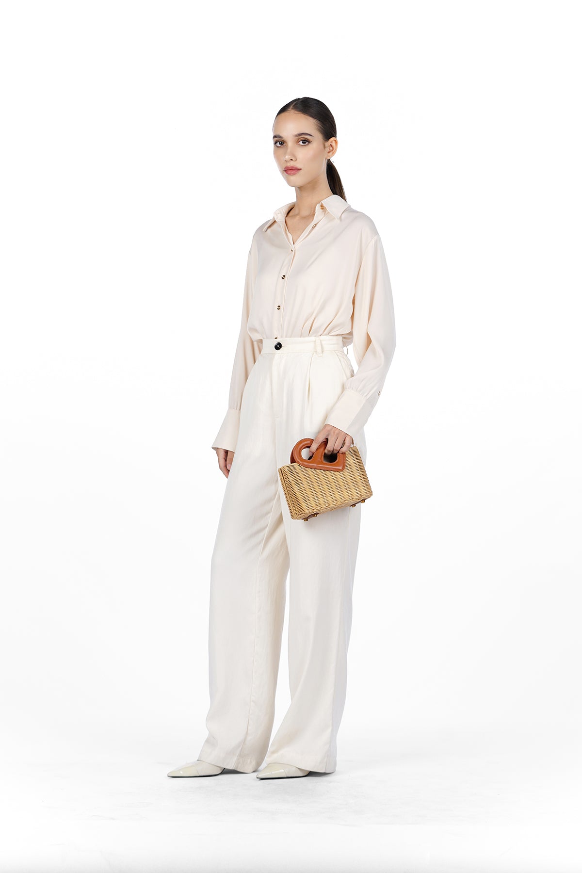 Nina Rattan Bag - Brown