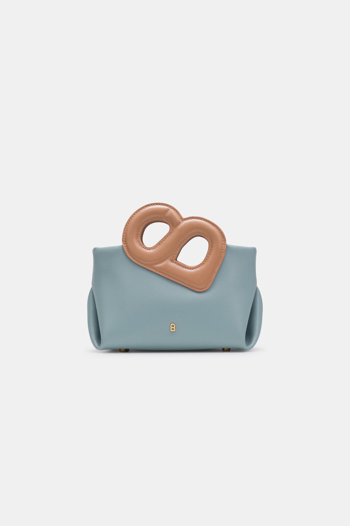 Nina Two-Tone Bag Small - Blue/Brown