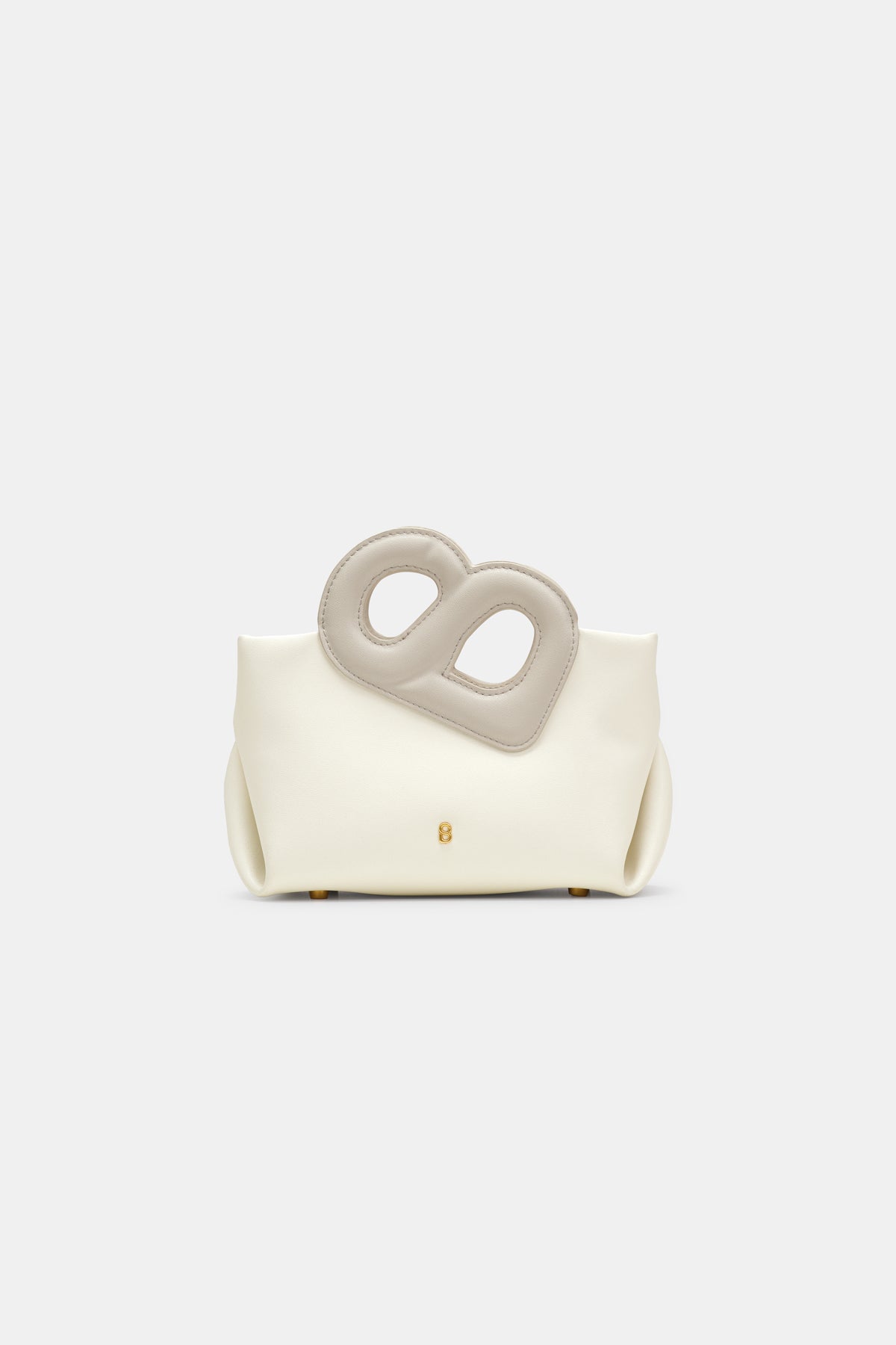 Nina Two-Tone Bag Small - White/Gray