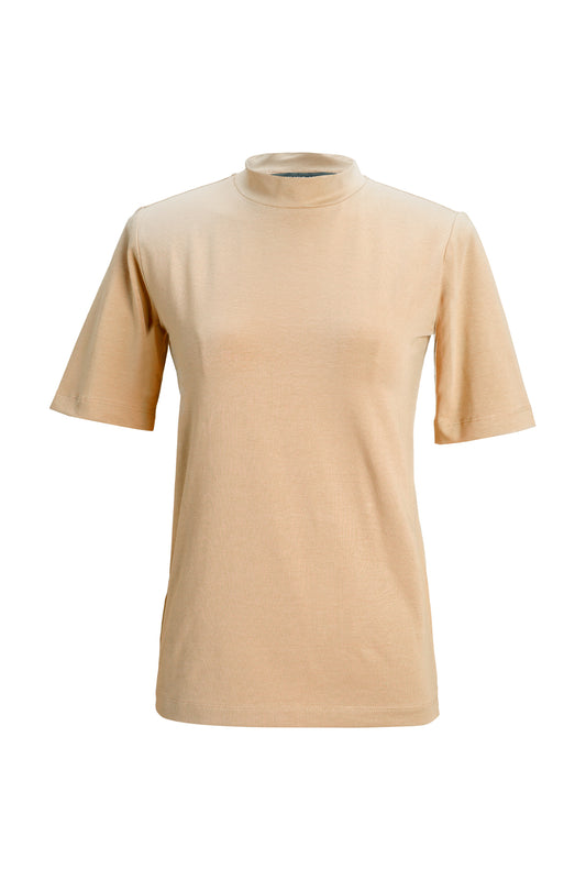 Highneck T-Shirt - Nougat