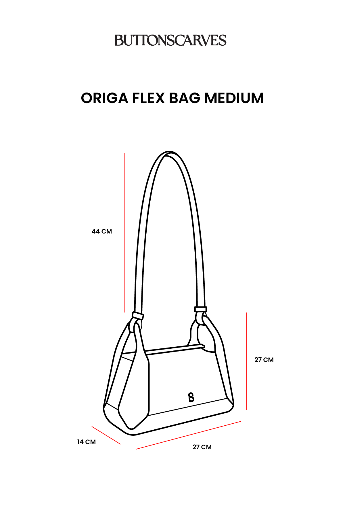 Origa Flex Bag Medium - Champagne