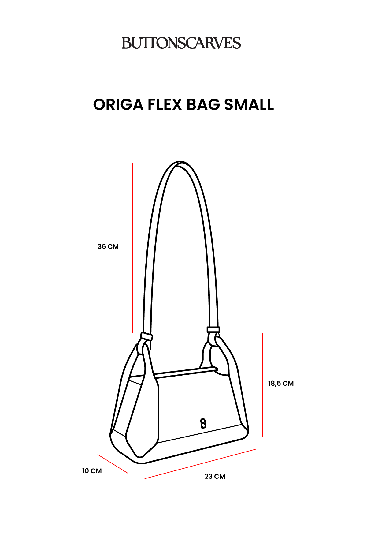 Origa Flex Bag Small - Black