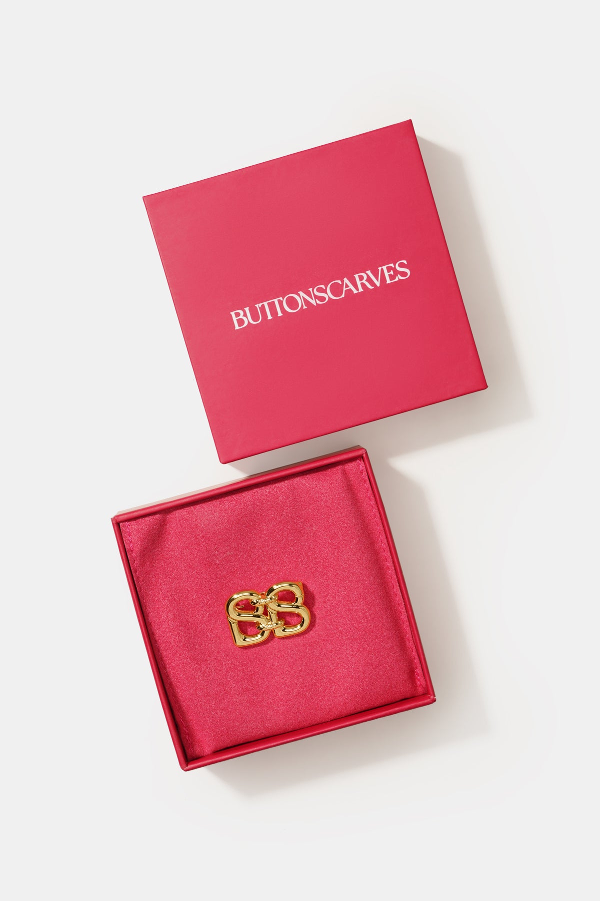 Petite Deux Brooch - Gold