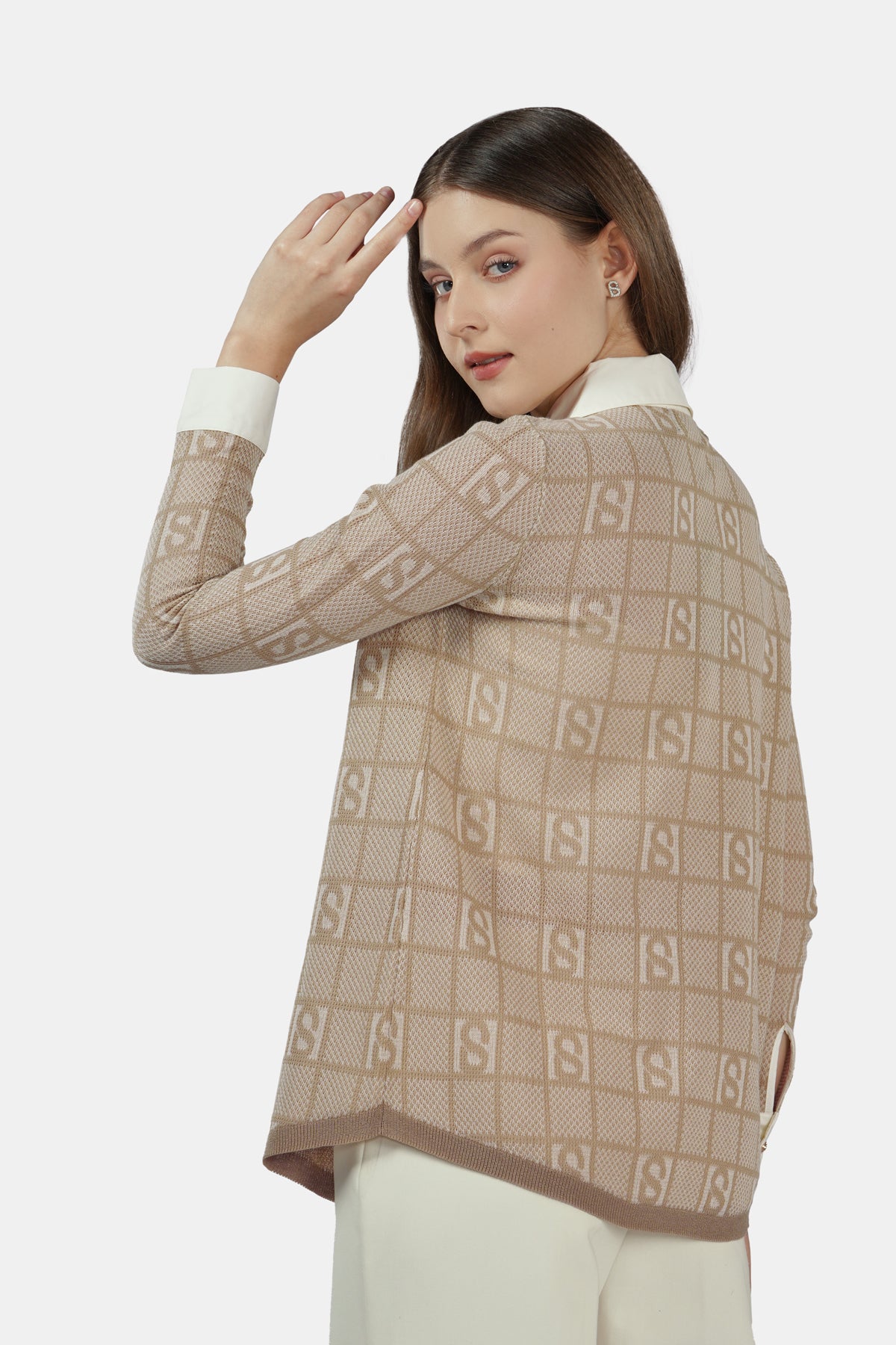 Plaid Knit Shirt - Oak