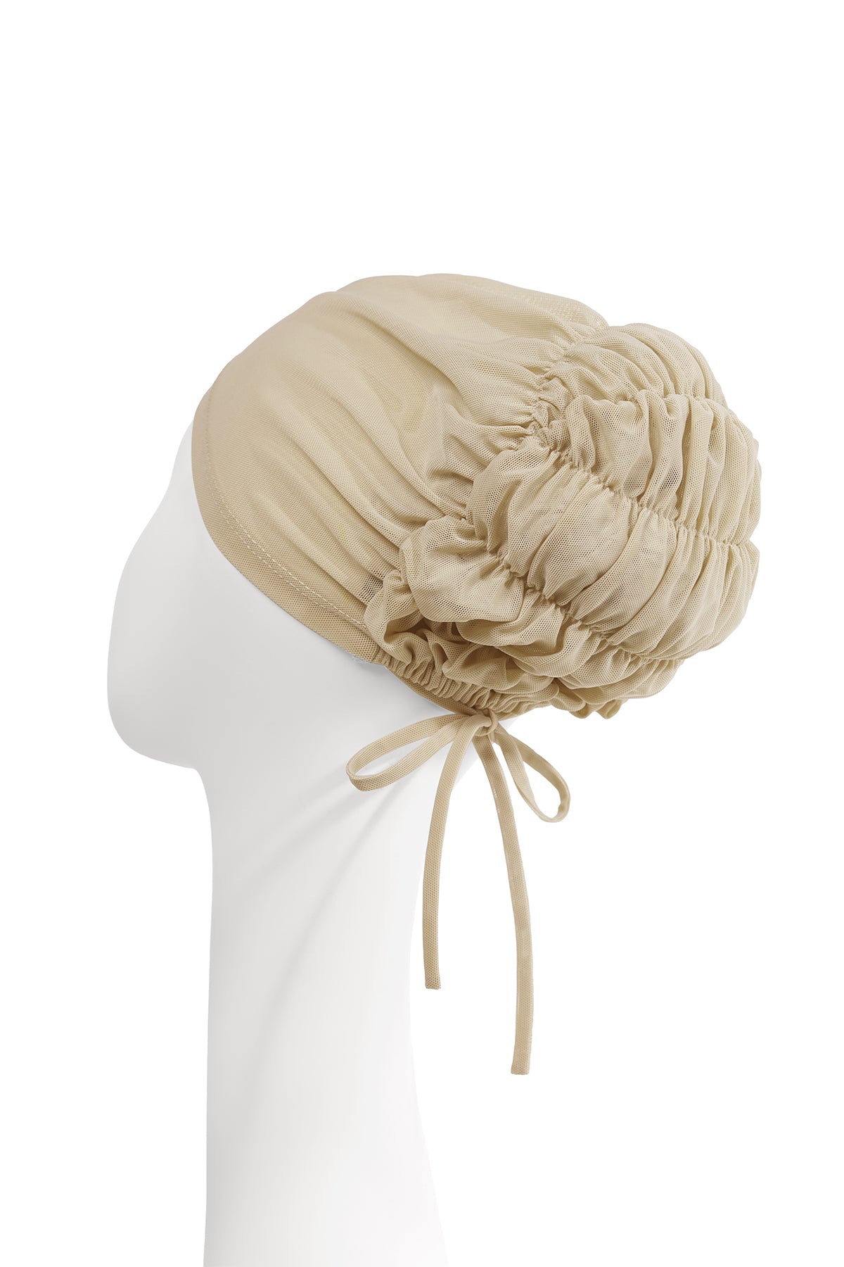 Pleated Back Inner Cap - Latte