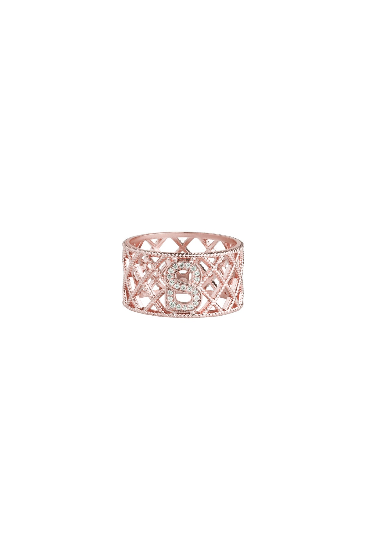Diana Ring Brooch - Rose Gold