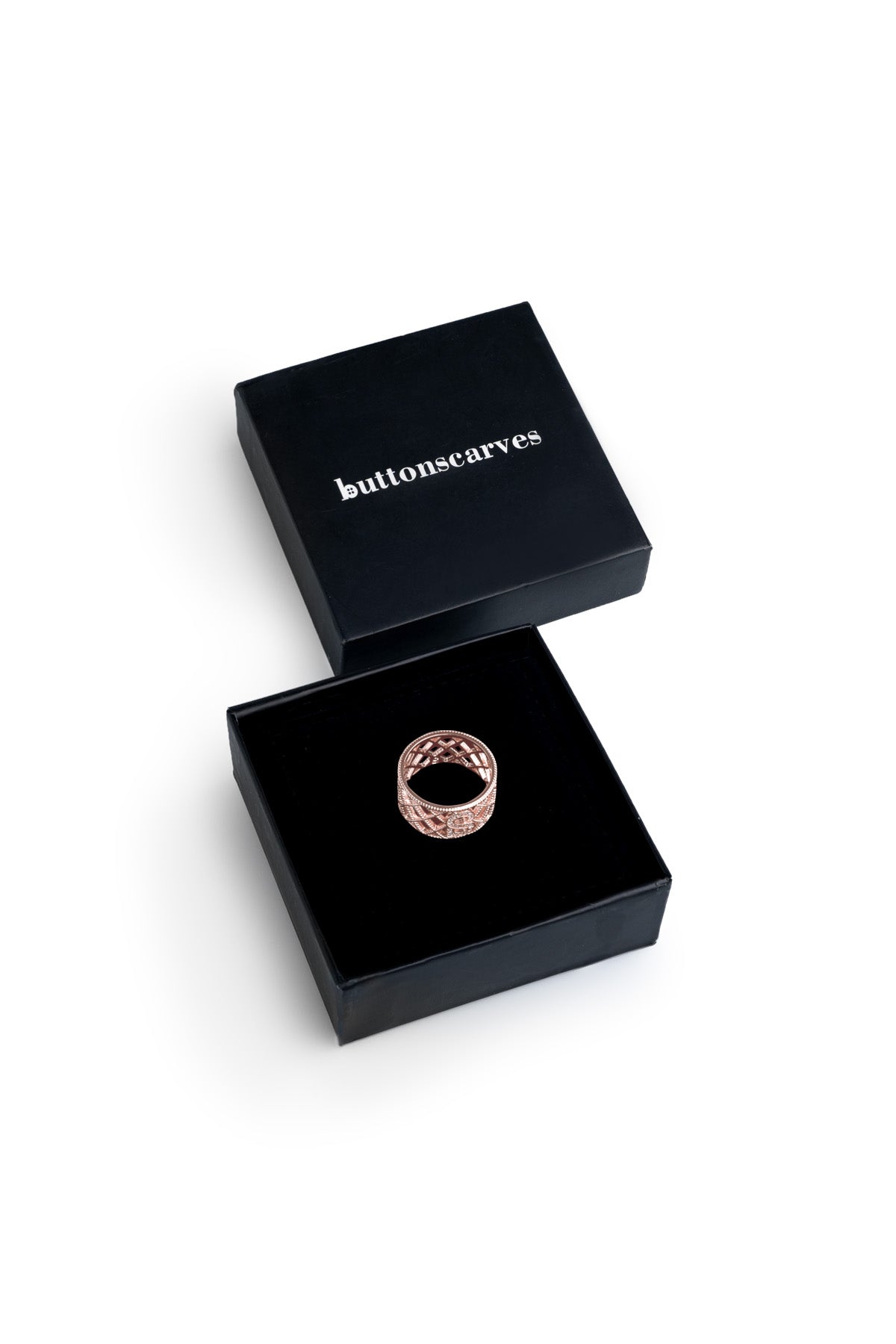 Diana Ring Brooch - Rose Gold