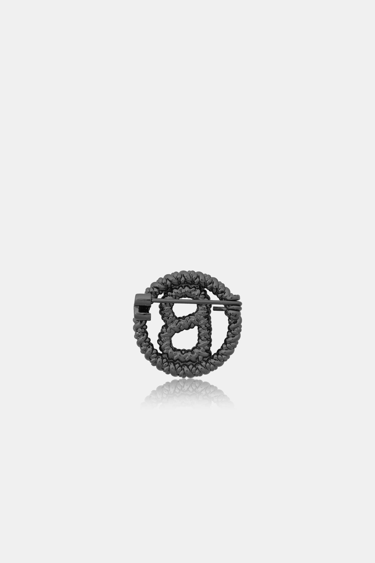 Round Pin Brooch Package 02 - Hematite