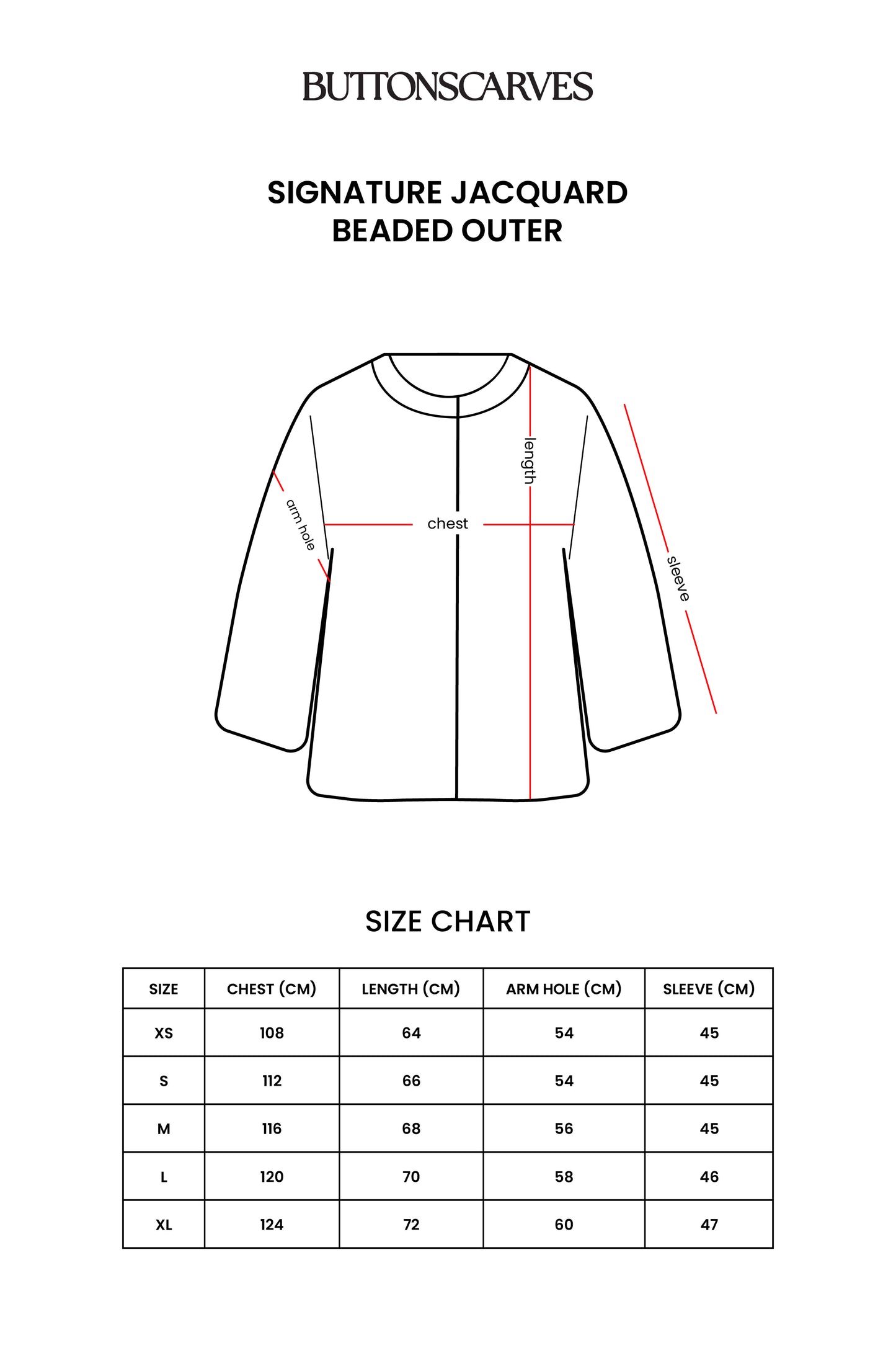 Signature Jacquard Beaded Outer - Eclipse