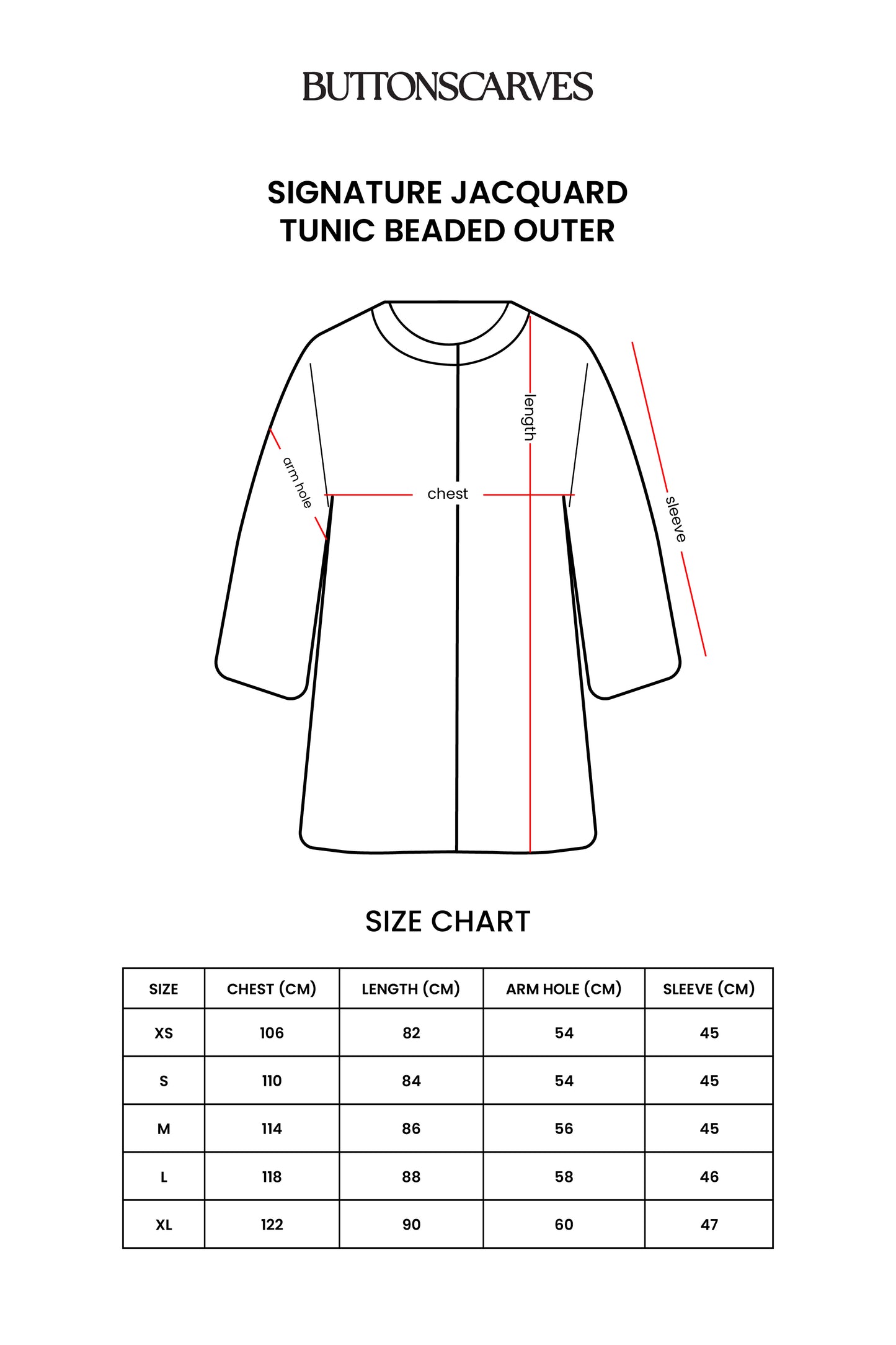 Signature Jacquard Tunic Beaded Outer - Navy