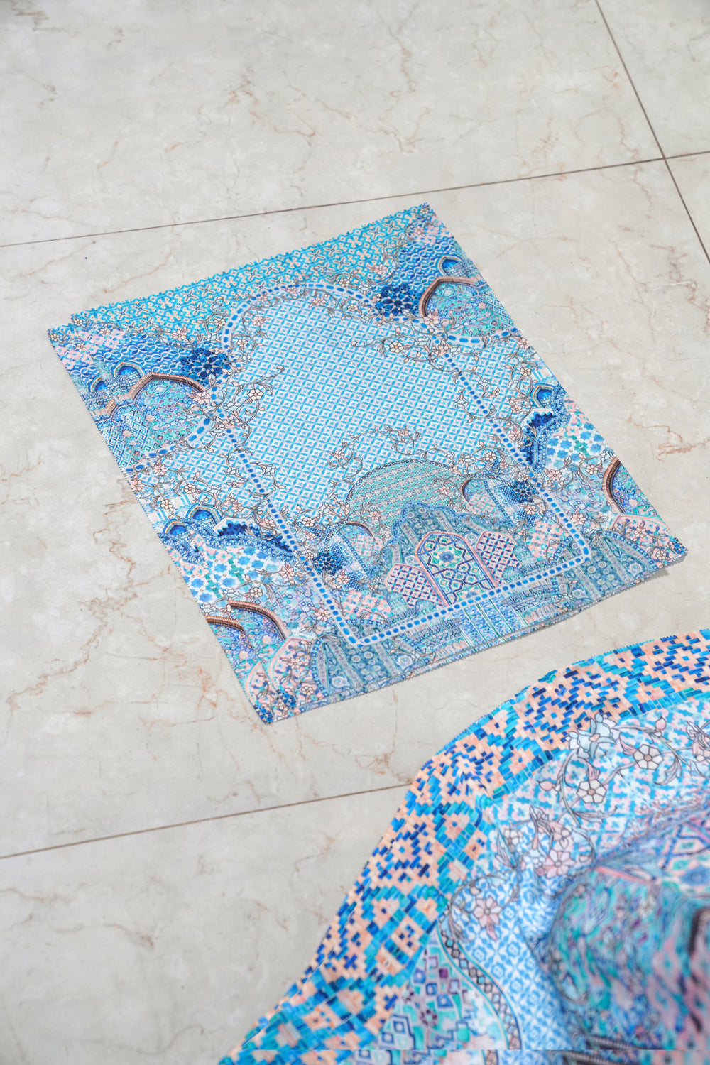 Shamara Prayer Robe - Cerulean