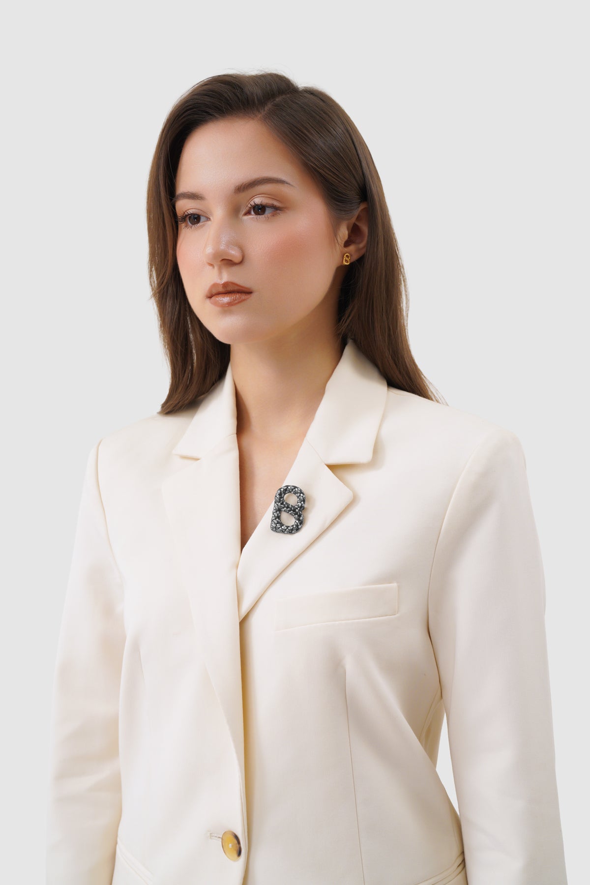Signature Alara Brooch - Hematite