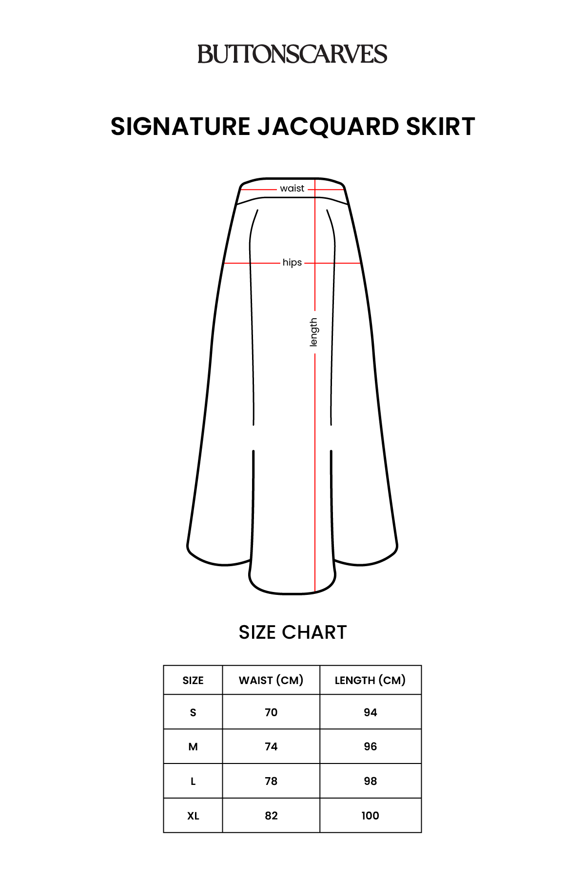 Signature Jacquard Skirt - Ecru