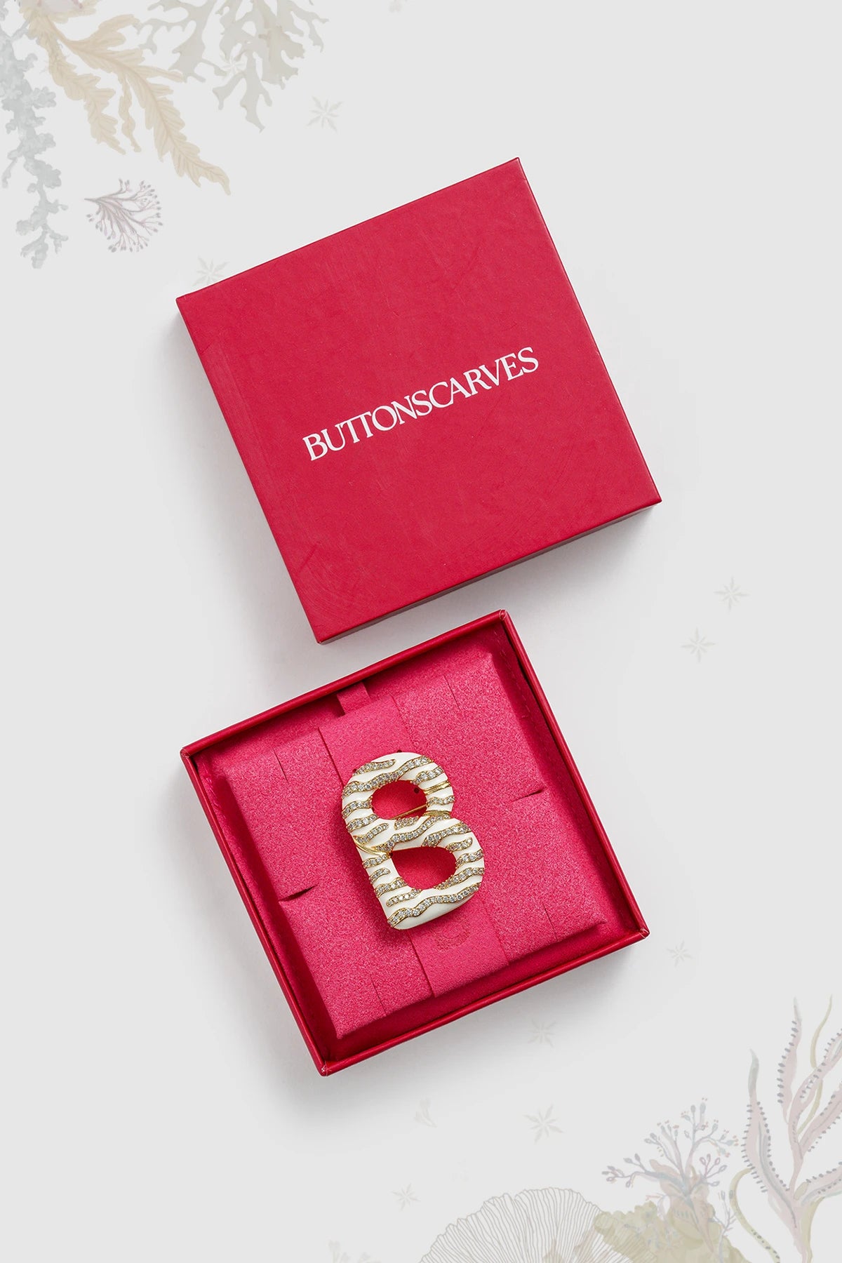 Signature Maris Brooch - White
