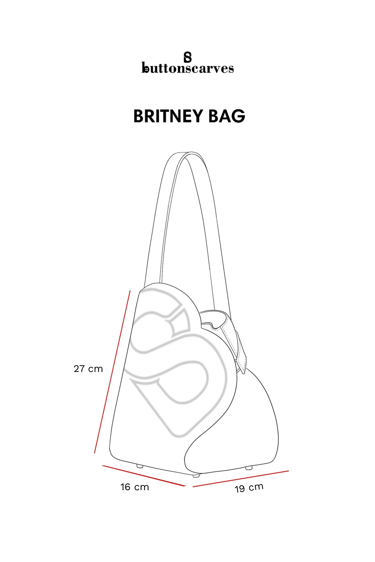 Britney Bag - Burgundy in GHW