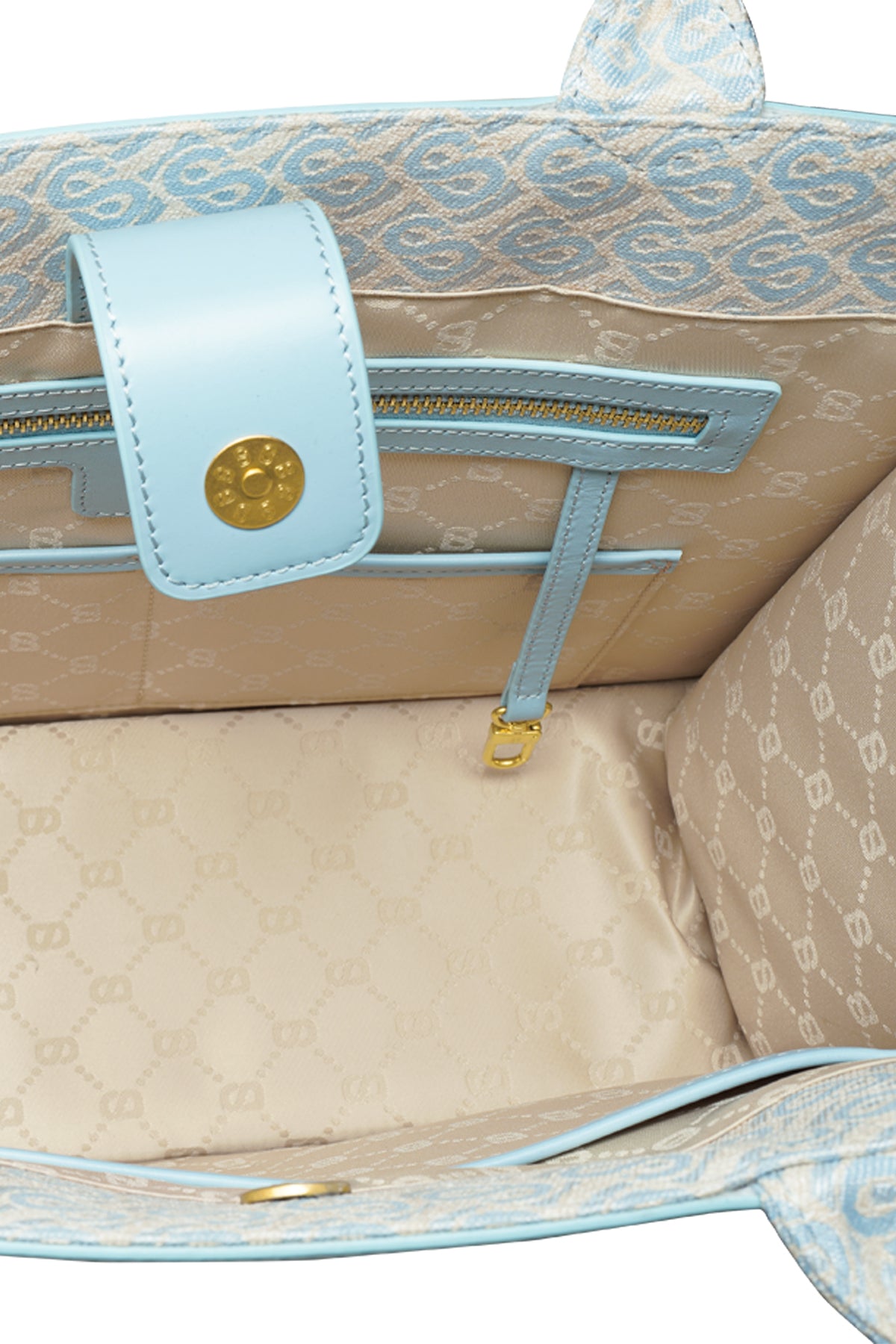 Bimu Jakarlı Tote Çanta Büyük Boy - Skyway