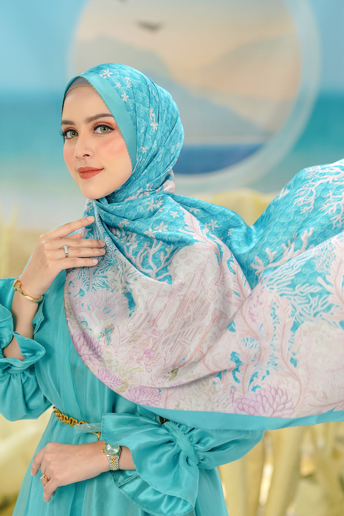 The Little Mermaid 2.0 - Mermaid - Satin Shawl