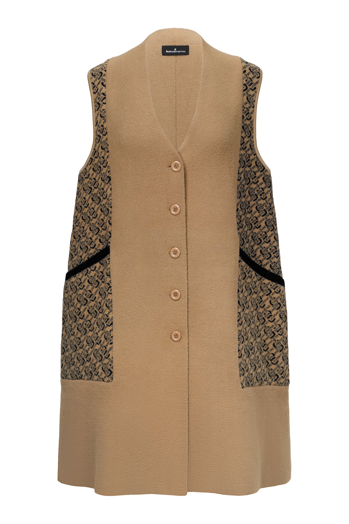 Tessa Sleeveless Coat Brown