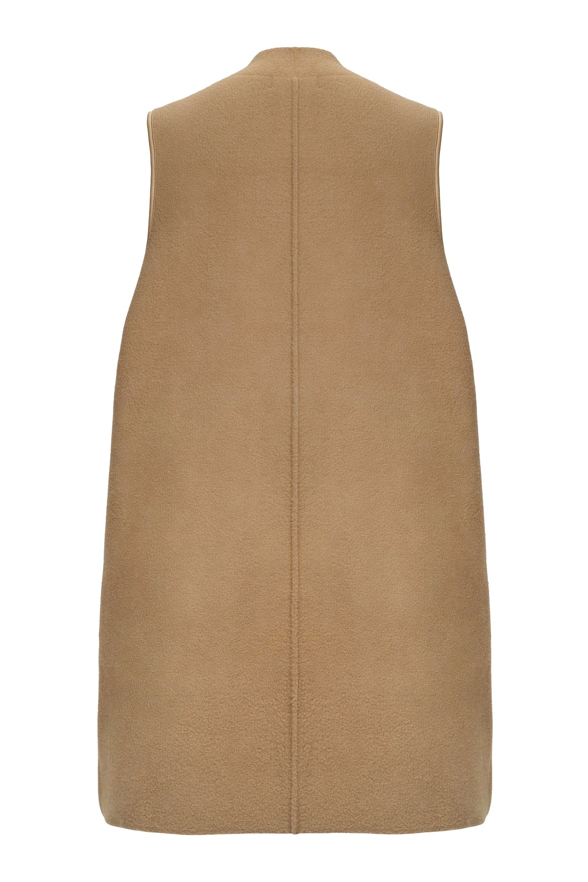 Tessa Sleeveless Coat - Brown