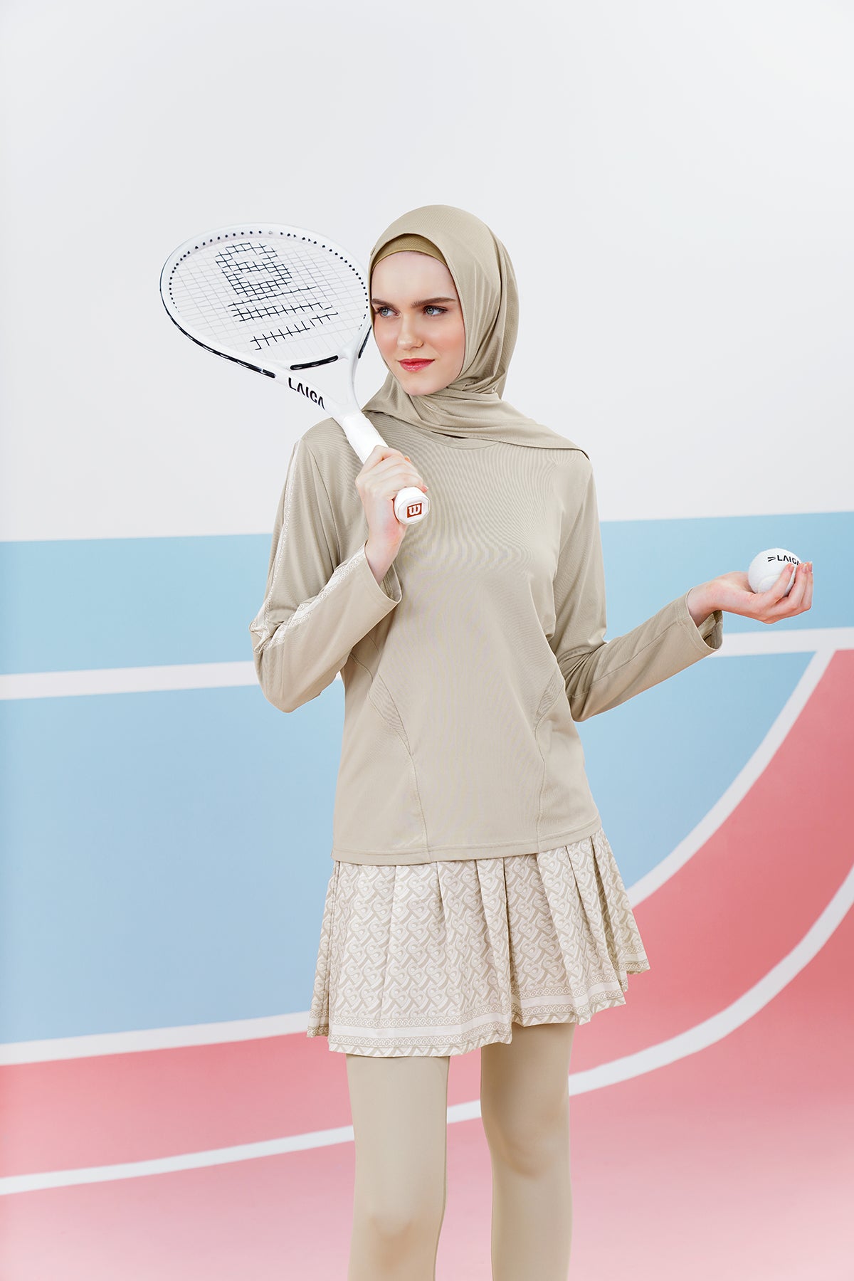 Athleisure Top - Beige