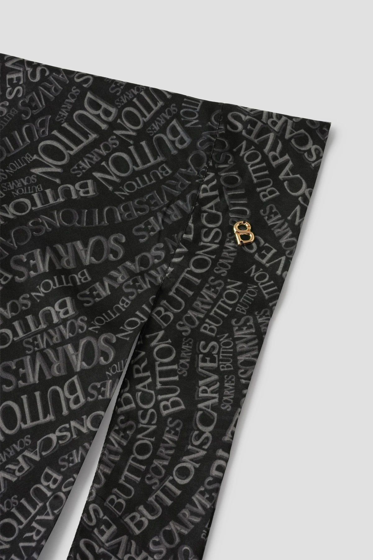 Waves Monogram Tie Back Shawl - Caviar