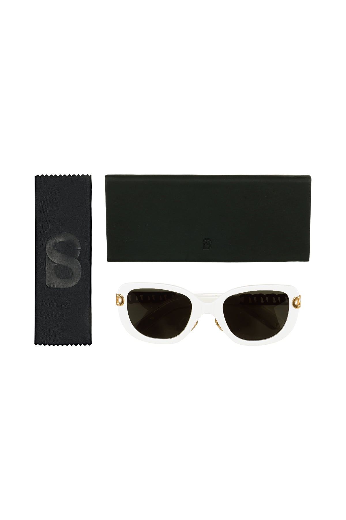 Rose Sunglasses - White