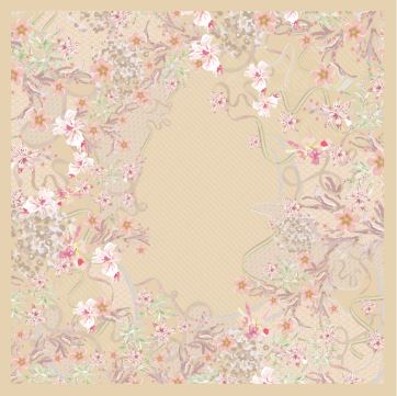 Paradiso Satin Shawl - Allamanda