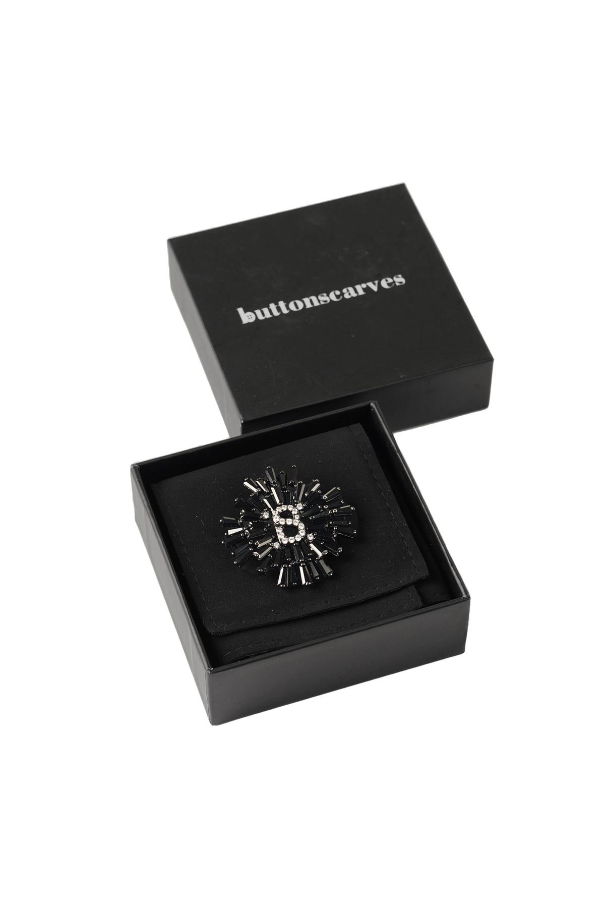 Karren Brooch - Hematite