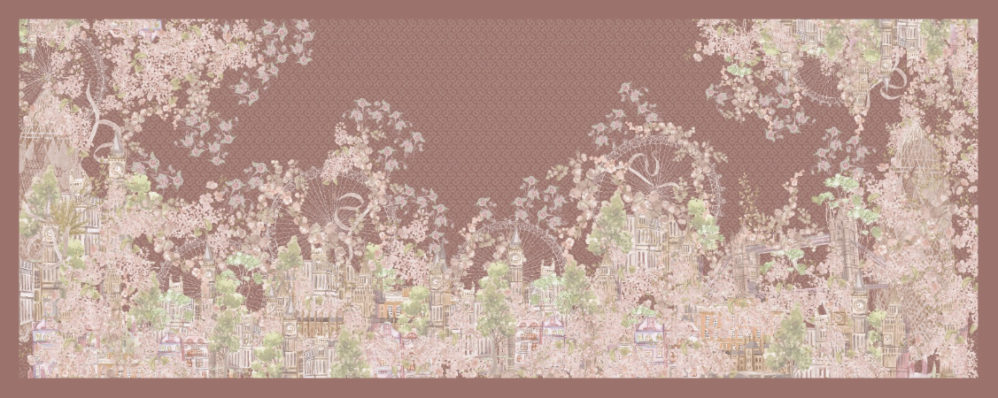 British 2 Satin Shawl - The Lady