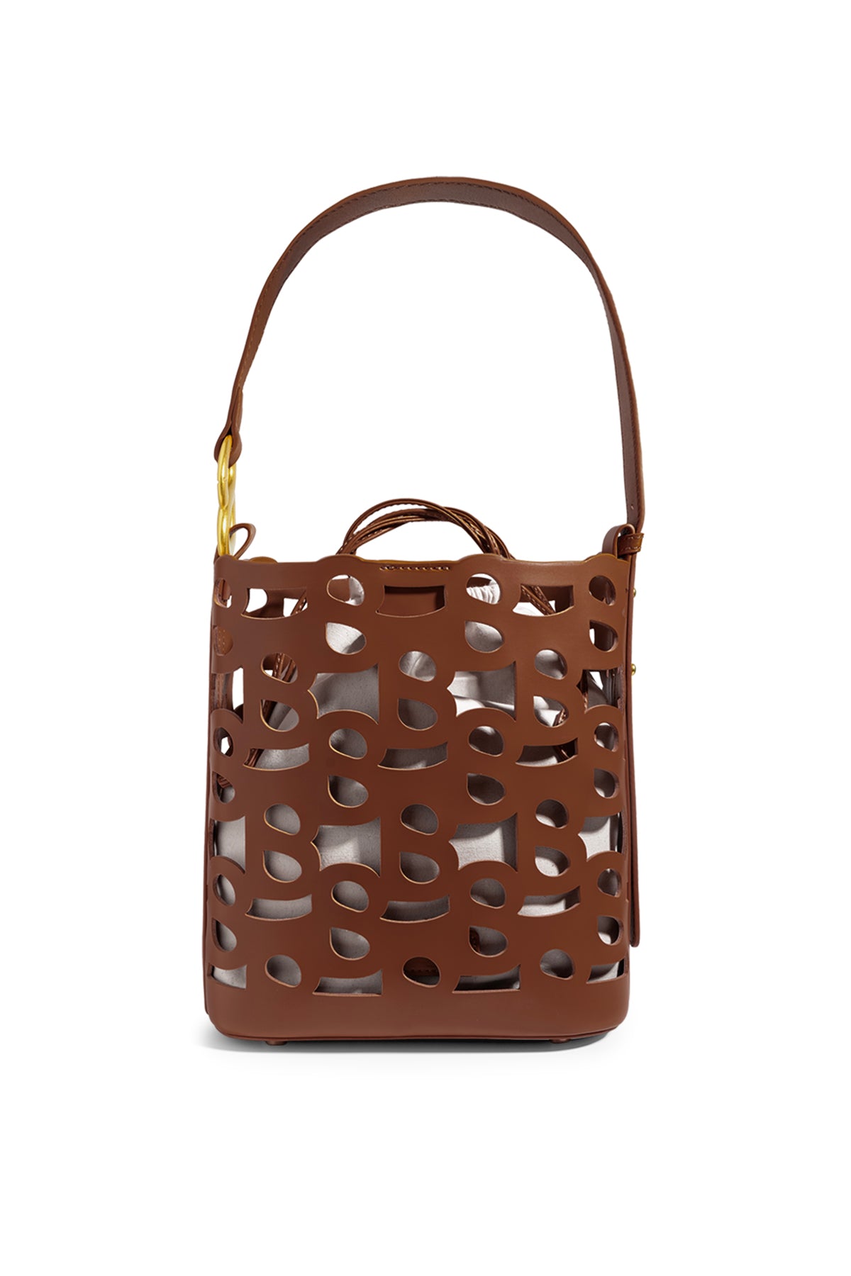 Clea Bucket Bag - Brown – Buttonscarves