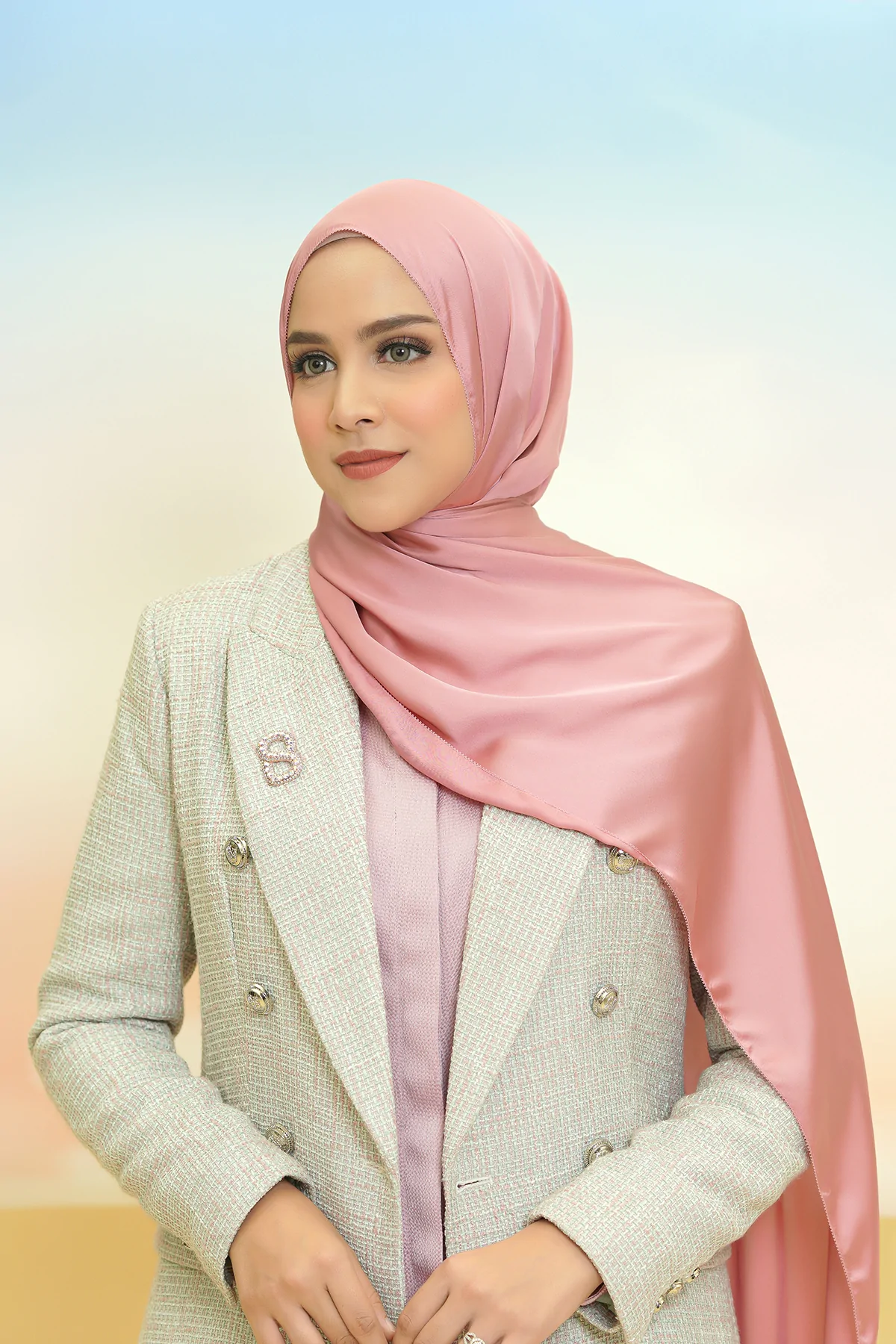 Alma Shawl 3.0 - Misty Rose