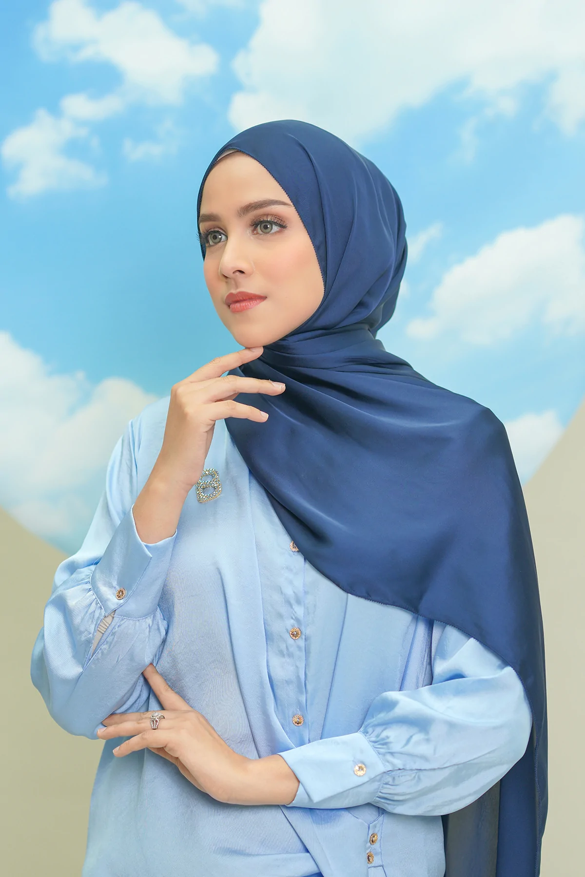 Alma Shawl 3.0 - Nautical Blue