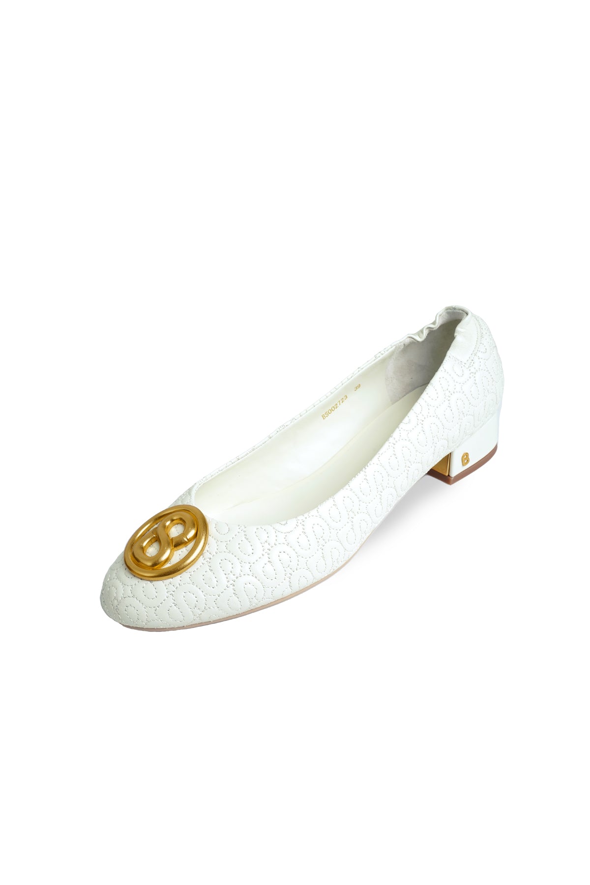 Luna Block Heels - White