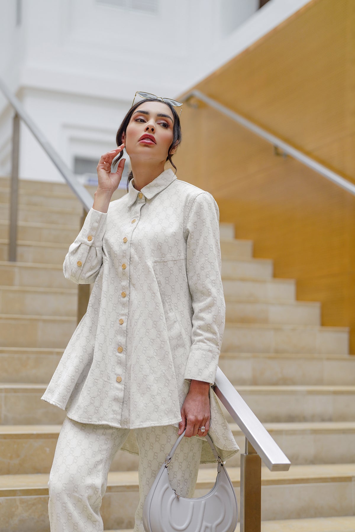 Monogram Kylie Denim - Beige