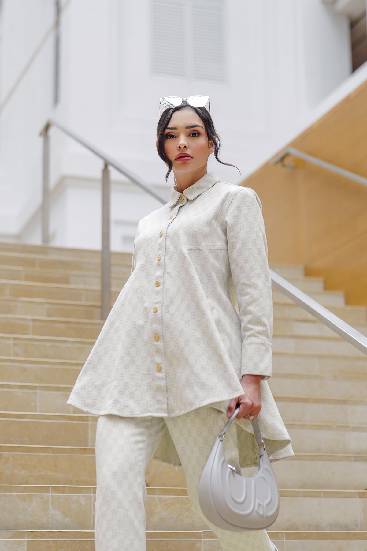 Monogram Kylie Denim - Beige